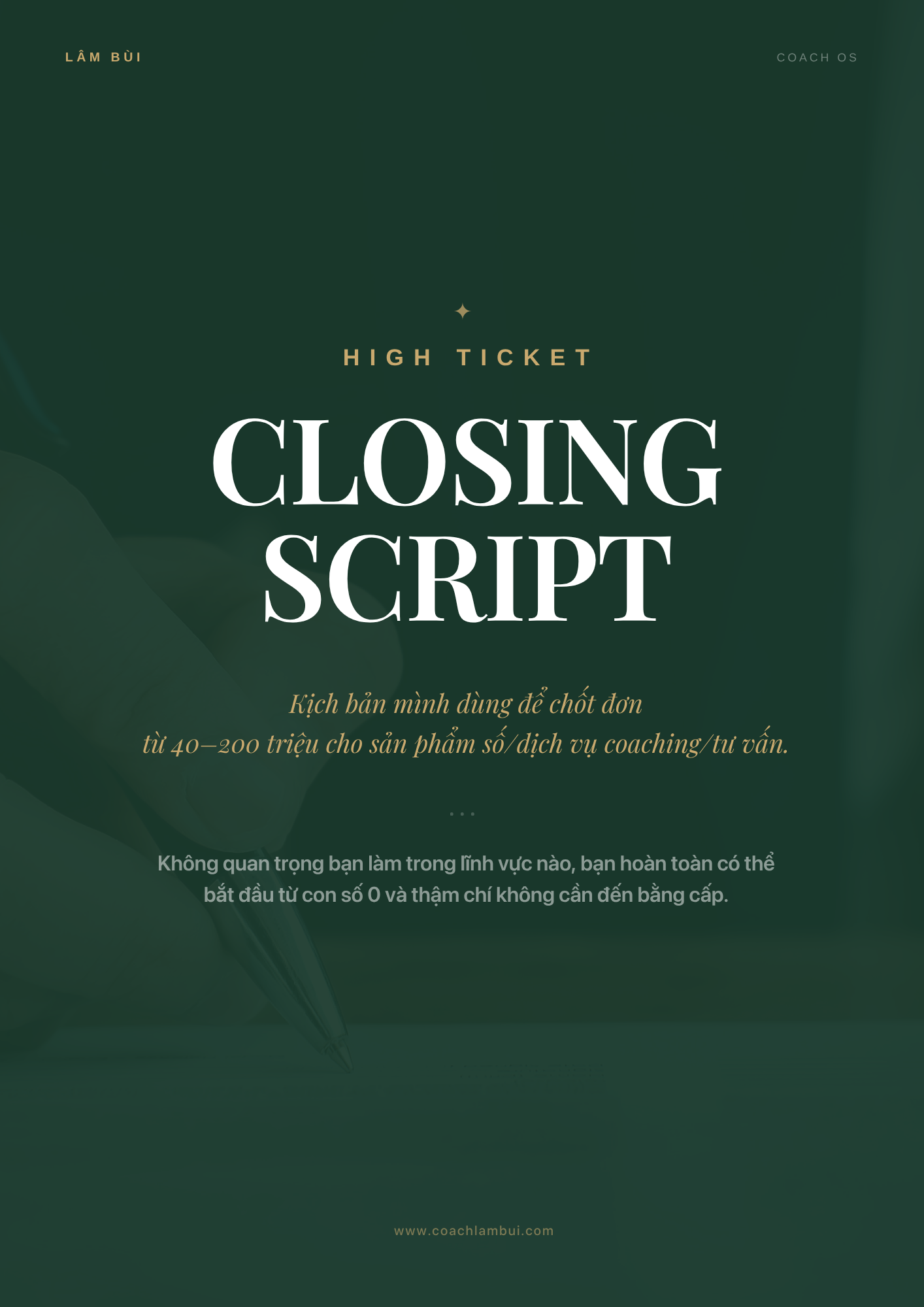 High Ticket Closing Script